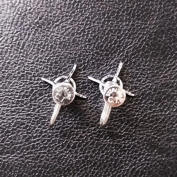 Cee Tee vintage sterling silver earrings - Picture 6 of 6